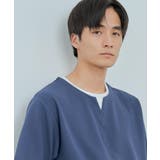 ミニフクレキーネック半袖Tシャツ | THE SHOP TK | 詳細画像1