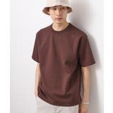 ブラウン(044) | ダブルフェイス半袖Tシャツ 【洗濯機OK】 | THE SHOP TK