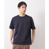 ネイビー(094) | ダブルフェイス半袖Tシャツ 【洗濯機OK】 | THE SHOP TK
