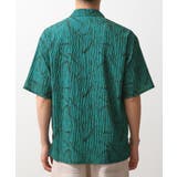 総柄サッカー半袖シャツ マシンウォッシャブル | THE SHOP TK | 詳細画像11 