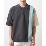 パネルニットポロシャツ | THE SHOP TK | 詳細画像19 