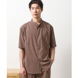 クールファイバーバンドカラー半袖シャツ 接触冷感 吸水速乾 | THE SHOP TK | 詳細画像3