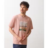 ピンク(071) | 【旅するTシャツ】フォトプリント マシンウォッシャブル/サスティナブル | THE SHOP TK