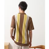 【日本テレビ系 ダメマネ！出演 鈴木仁さん着用】マルチストライプニットポロシャツ | THE SHOP TK | 詳細画像13 