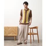 【日本テレビ系 ダメマネ！出演 鈴木仁さん着用】マルチストライプニットポロシャツ | THE SHOP TK | 詳細画像14 