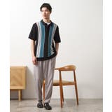 【日本テレビ系 ダメマネ！出演 鈴木仁さん着用】マルチストライプニットポロシャツ | THE SHOP TK | 詳細画像19 