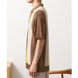 【日本テレビ系 ダメマネ！出演 鈴木仁さん着用】マルチストライプニットポロシャツ | THE SHOP TK | 詳細画像22 