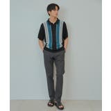 【日本テレビ系 ダメマネ！出演 鈴木仁さん着用】マルチストライプニットポロシャツ | THE SHOP TK | 詳細画像10 