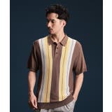 ライトイエロー(330) | 【日本テレビ系 ダメマネ！出演 鈴木仁さん着用】マルチストライプニットポロシャツ | THE SHOP TK