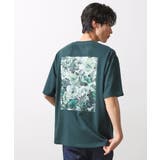 グリーン(024) | ボタニカルプリントオーバーサイズ半袖Tシャツ | THE SHOP TK