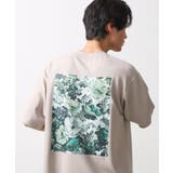 ライトベージュ(051) | ボタニカルプリントオーバーサイズ半袖Tシャツ | THE SHOP TK
