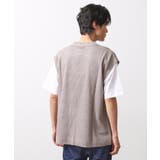 メッシュニットアンサンブルベスト 【半袖Tシャツセットアイテム/洗濯機OK】 | THE SHOP TK | 詳細画像14