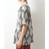 ダイヤ柄プリント半袖シャツ【洗濯機OK/オーバーサイズ】 | THE SHOP TK | 詳細画像10 