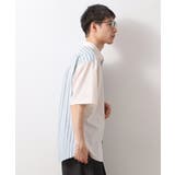 ブロードパネルストライプ半袖シャツ 洗濯機OK／サスティナブル素材 | THE SHOP TK | 詳細画像2 