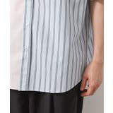 ブロードパネルストライプ半袖シャツ 洗濯機OK／サスティナブル素材 | THE SHOP TK | 詳細画像14 