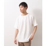 オフホワイト(003) | ツイルキーネック半袖Tシャツ 【接触冷感/洗濯機OK】 | THE SHOP TK