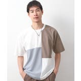 モカブラウン(542) | ツイルブロッキング半袖Tシャツ | THE SHOP TK