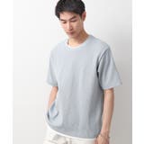 ライトグレー(011) | ランダムワッフル半袖Tシャツ 【洗濯機ＯＫ】 | THE SHOP TK