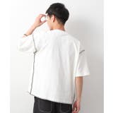 ステッチ刺繍半袖Tシャツ ビックシルエット | THE SHOP TK | 詳細画像2 