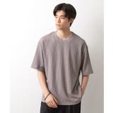 ライトグレー(011) | 楊柳ボーダー半袖Tシャツ【洗濯機OK】 | THE SHOP TK