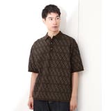 ブラウン(443) | ジオメニットポロシャツ 【洗濯機OK】 | THE SHOP TK