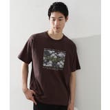 ブラウン(644) | リサイクルアート半袖Tシャツ【接触冷感/洗濯機OK】 | THE SHOP TK