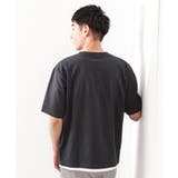 楊柳フェイクレイヤード半袖Tシャツ 【吸水速乾/毛玉になりにくい/洗濯機OK】 | THE SHOP TK | 詳細画像2