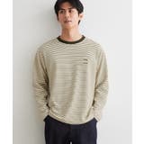 アイボリー(304) | 【洗濯機OK】リップルボーダー長袖Tシャツ | THE SHOP TK