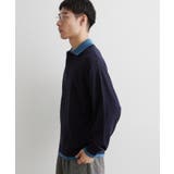 【手洗い可】2枚襟ニット長袖ポロシャツ | THE SHOP TK | 詳細画像9 