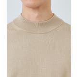 【冬のビジネスシーンに最適】シルキーモックネックニット 洗濯機OK | THE SHOP TK | 詳細画像16