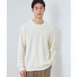 オフホワイト(003) | 【優しい肌触り】カシミヤタッチ チェックニット 洗濯機OK | THE SHOP TK