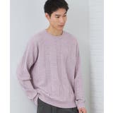ピンク(071) | 【優しい肌触り】カシミヤタッチ チェックニット 洗濯機OK | THE SHOP TK