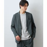 ブルー(093) | 【LINO FINE】リネンライク テーラードジャケット | THE SHOP TK