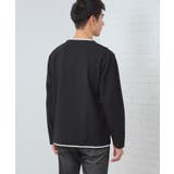【1枚で手抜きに見えない】キーネック フェイクレイヤード長袖Tシャツ | THE SHOP TK | 詳細画像6 