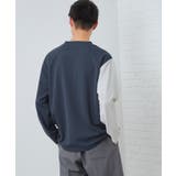 【ちょうどいいカジュアル】パネルブロッキング長袖Tシャツ | THE SHOP TK | 詳細画像6 