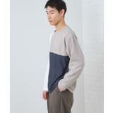 【ちょうどいいカジュアル】パネルブロッキング長袖Tシャツ | THE SHOP TK | 詳細画像9 
