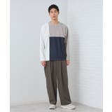 【ちょうどいいカジュアル】パネルブロッキング長袖Tシャツ | THE SHOP TK | 詳細画像11 