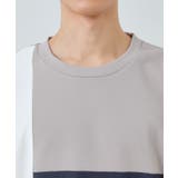 【ちょうどいいカジュアル】パネルブロッキング長袖Tシャツ | THE SHOP TK | 詳細画像16 