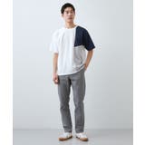 【一枚で着映える】パターンブロッキング 半袖Tシャツ 洗濯機OK | THE SHOP TK | 詳細画像3 