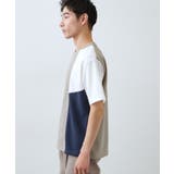 【一枚で着映える】パターンブロッキング 半袖Tシャツ 洗濯機OK | THE SHOP TK | 詳細画像10 
