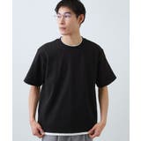 ブラック(019) | 【C／C】フェイクプルオーバー S／S | THE SHOP TK