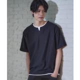 【一枚でコーディネートが完成！】レイヤード風 キーネック 半袖Tシャツ | THE SHOP TK | 詳細画像6 