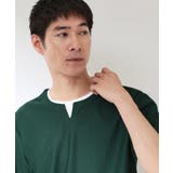 【一枚でコーディネートが完成！】レイヤード風 キーネック 半袖Tシャツ | THE SHOP TK | 詳細画像30 