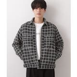 【カジュアルに上品さをプラス】変わり織ツイードブルゾン 洗濯機OK | THE SHOP TK | 詳細画像1 