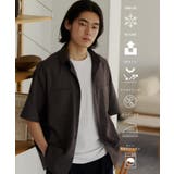 チャコールグレー(013) | LITE TEX ダブルフラップ半袖シャツ | THE SHOP TK