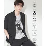 ブラック(019) | LITE TEX ダブルフラップ半袖シャツ | THE SHOP TK