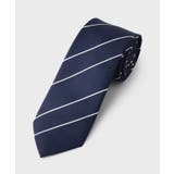ネイビー(394) | ストライプ柄 アソート ネクタイ 【洗濯機OK】 | THE SHOP TK