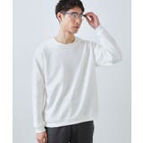 オフホワイト(003) | 【大人のデイリースタイルを格上げ】ジャカードリンクススウエット 洗濯機OK | THE SHOP TK