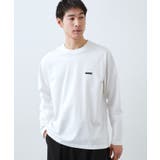 オフホワイト(003) | 【スタイルを選ばず着られる】ワンポイント 長袖Tシャツ 洗濯機OK | THE SHOP TK