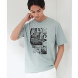 【夏コーデの主役に】グラフィックコットン半袖Tシャツ CAT LANDSCAPE | THE SHOP TK | 詳細画像9